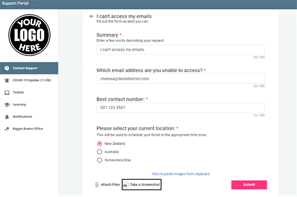Branded Interface Use Case_Forms and Request Types
