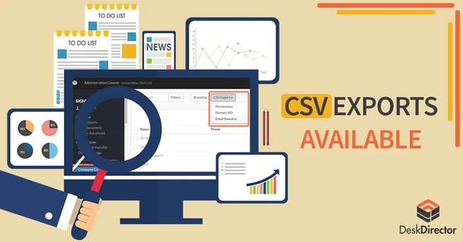 CSV Exports available