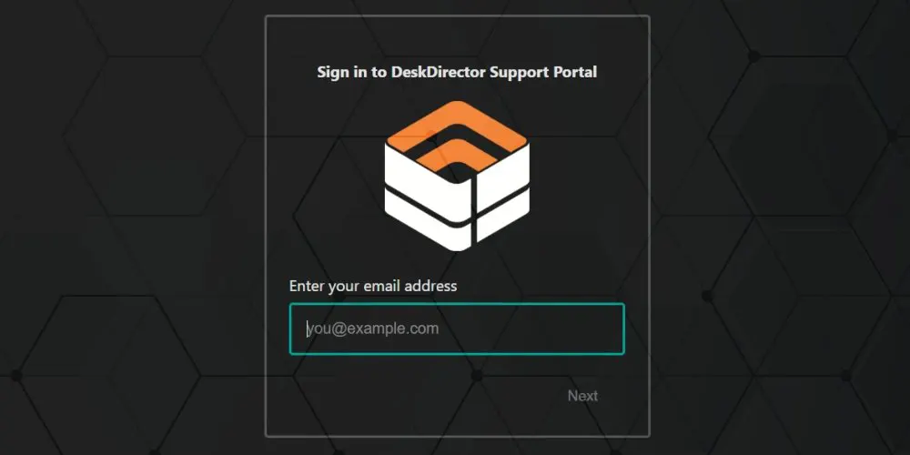 New single Sign In Page for your DeskDirector Portal