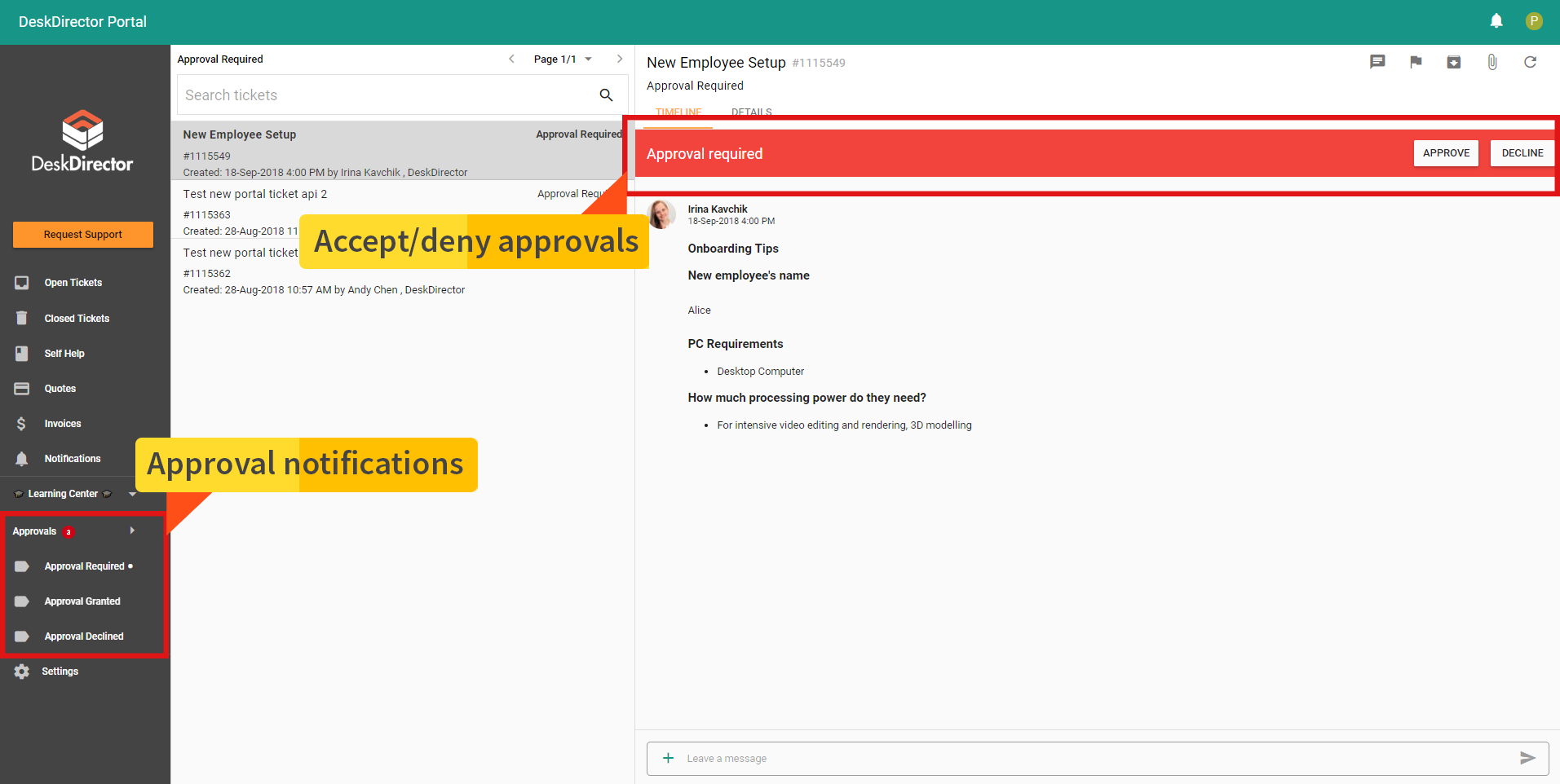 How to set up effective approval systems through an MSP client portal